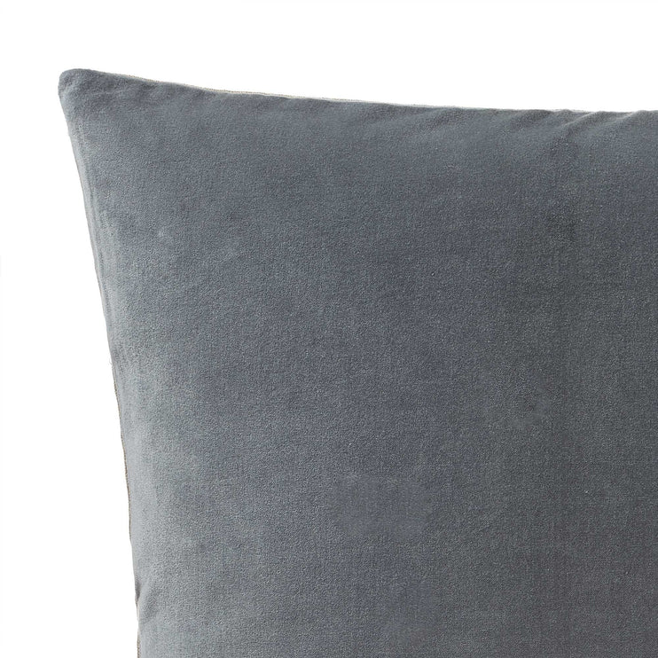 Amreli cushion cover, green grey & natural, 100% cotton & 100% linen |High quality homewares