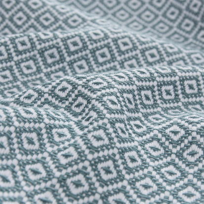 Mondego Blanket in grey green & white | Home & Living inspiration | URBANARA