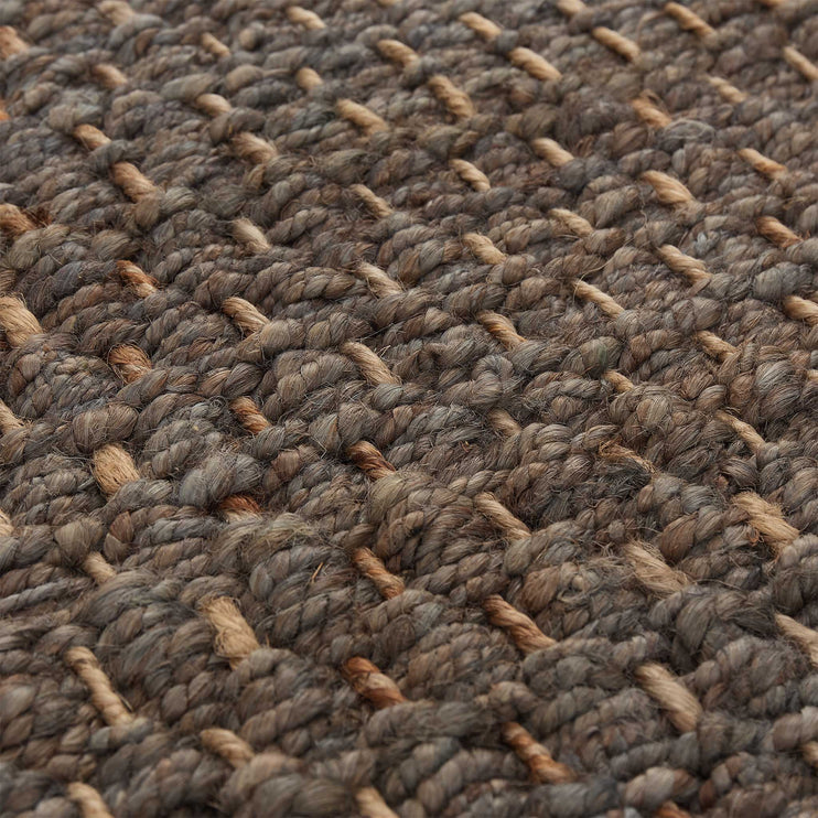 Baruva Doormat grey & natural, 100% jute | URBANARA doormats