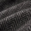 Gotland Sheri Blanket charcoal & grey, 100% new wool | URBANARA wool blankets