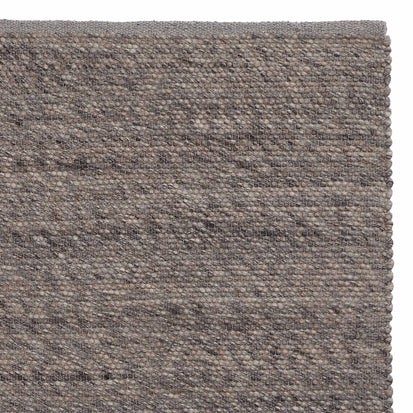 Kesar Rug grey melange, 60% wool & 15% jute & 25% cotton