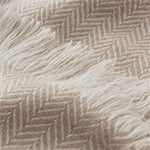 Nerva Cashmere Blanket in beige & cream | Home & Living inspiration | URBANARA