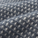 Osele Wool Blanket in dark grey blue & off-white | Home & Living inspiration | URBANARA