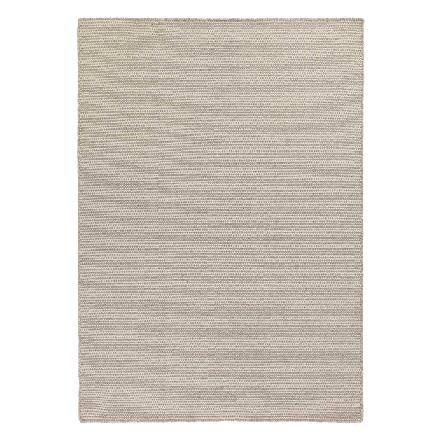 Udana wool rug [Sandstone melange/Natural white]