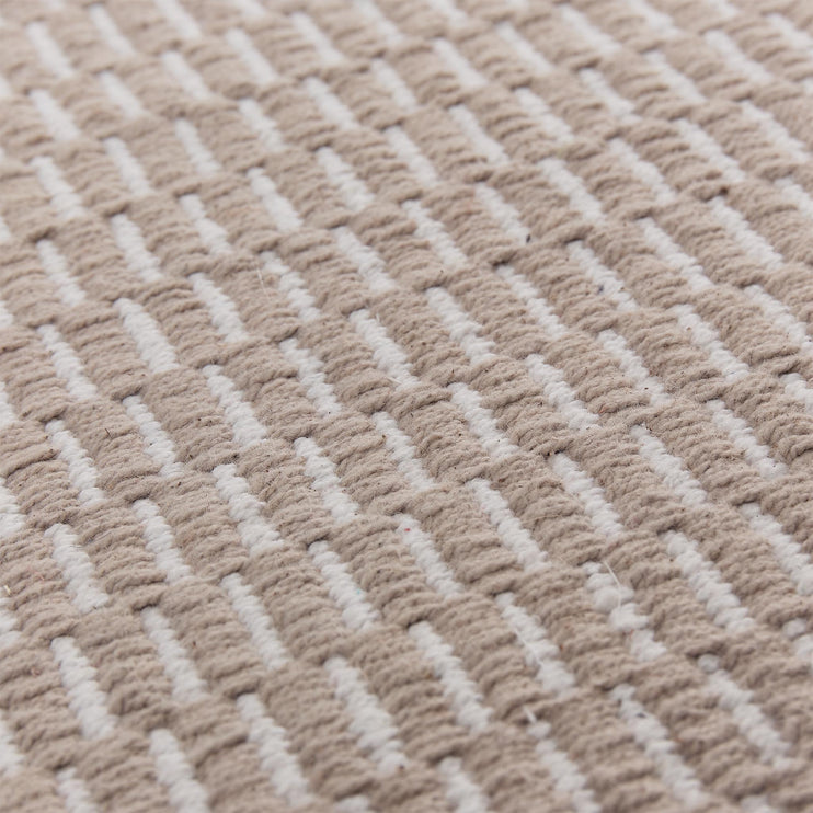 Upani Cotton Rug sandstone melange & natural white, 100% cotton | Find the perfect cotton rugs
