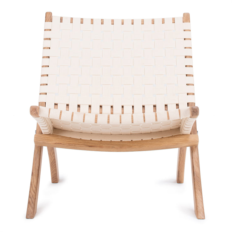 Zenica Lounge Chair [Natural white]